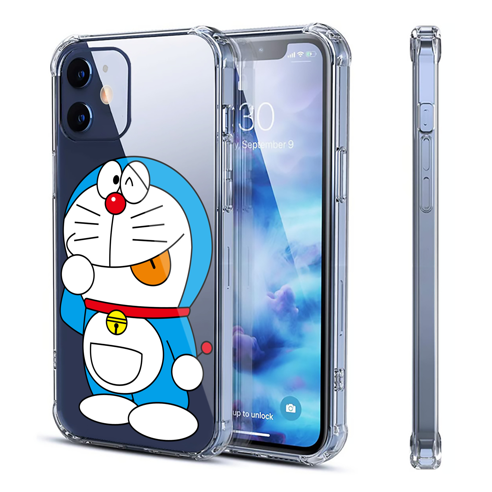 （画像用） ドラえもん Doraemon 【iPhone 12シリーズ対応】透明スマホケース（クリアソフトケース）